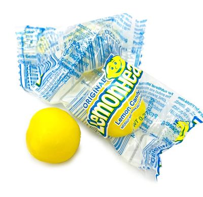 SweetGourmet Original LemonHead Candy Wrapped Bulk 1 Pound