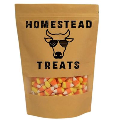 Homestead Treats Freeze-Dried Candy Corn - Sweet, Crunchy &amp; Delight Candy - Made with Premium Ingredients - Unique, Healthy Twist on a Classic Favorite - USA-Made 3oz Resealable Package