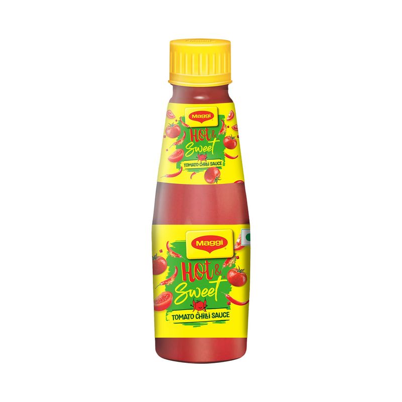 Maggi Sauces Hot and Sweet Tomato Chilli Sauce, 200 grams, 7.05 oz, India - Vegetarian - Ketchup
