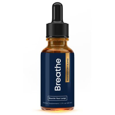 BREATHE 8-IN-1 Mullein Drops for Lungs &amp; Airways (2 fl. oz.): Peppermint, Thyme, &amp; Mullein Leaf Extract for Lungs Detox for Smokers - Break up Mucus &amp; Breathe Clear - GMO-Free &amp; Made in USA