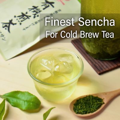 chaganju Green Tea leaves Sencha, JAS Certified Organic, Japanese Green Tea, Uji-Kyoto, 80g Bag, Sencha Green Tea, Loose LeafYAMASAN