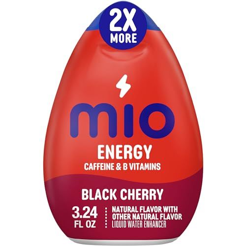 mio Energy Black Cherry Naturally Flavored with other natural flavor Liquid Water Enhancer, 3.24 fl oz Bottle