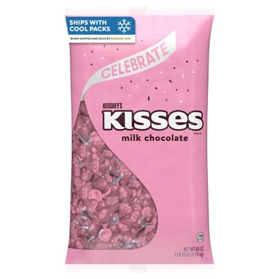 HERSHEY&#39;S KISSES Milk Chocolate Candy Bulk Bag, 60 oz