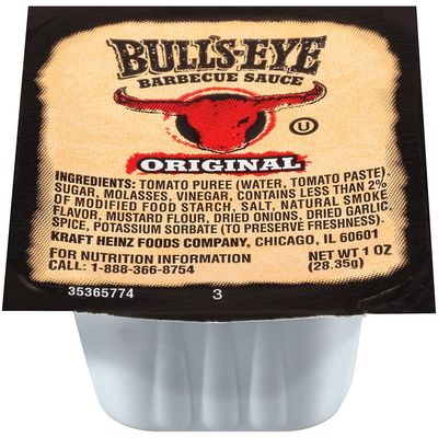 Bull&#39;s-Eye Original BBQ Sauce (1 oz Cup, Pack of 100)