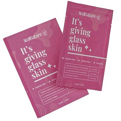 Wellnature Collagen Face Mask - Its Giving Glass Skin for Women - Overnight Deep Hydration Mask - Original Formula for All Skin Types - Korean-Inspired Skincare