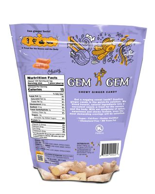 Gem Gem Ginger Candy Chewy Ginger Chews (Assorted Flavors, 19oz)