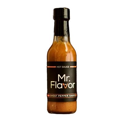 Mr. Flavor&#39;s Extreme Ghost Pepper Hot Sauce - Fiery &amp; Flavorful, Perfect for Enhancing Meals with Bold Heat, 5oz