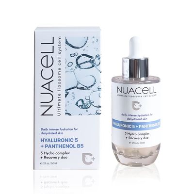 NUA CELL HYALURONIC 5 PANTHENOL B5 Serum, 5 Hydro Complex Recovery serum, For Home Aesthetic Cosmetics, Daily Intense Hydration For Dehydrated Skin from Korea, 2Fl.Oz, Liposome Cell System