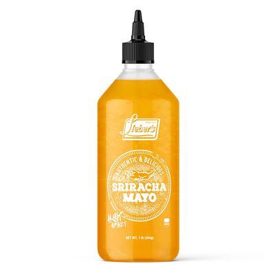 Lieber&#39;s Authentic And Delicious Sriracha Mayo, Hot And Spicy Mayonnaise Sauce, Non-GMO, No MSG, Gluten-free, Cholesterol-free, and Vegan, NET WT. 1 lb (454g)
