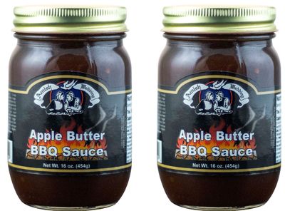 Amish Wedding Apple Butter BBQ Sauce 15 Ounces (Pack of 2)