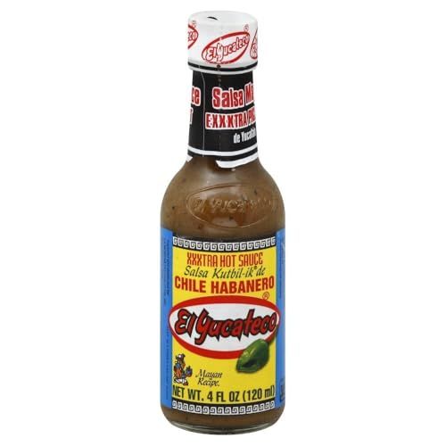 El Yucateco XXXtra Hot Habanero Sauce 4 oz by El Yucateco Foods