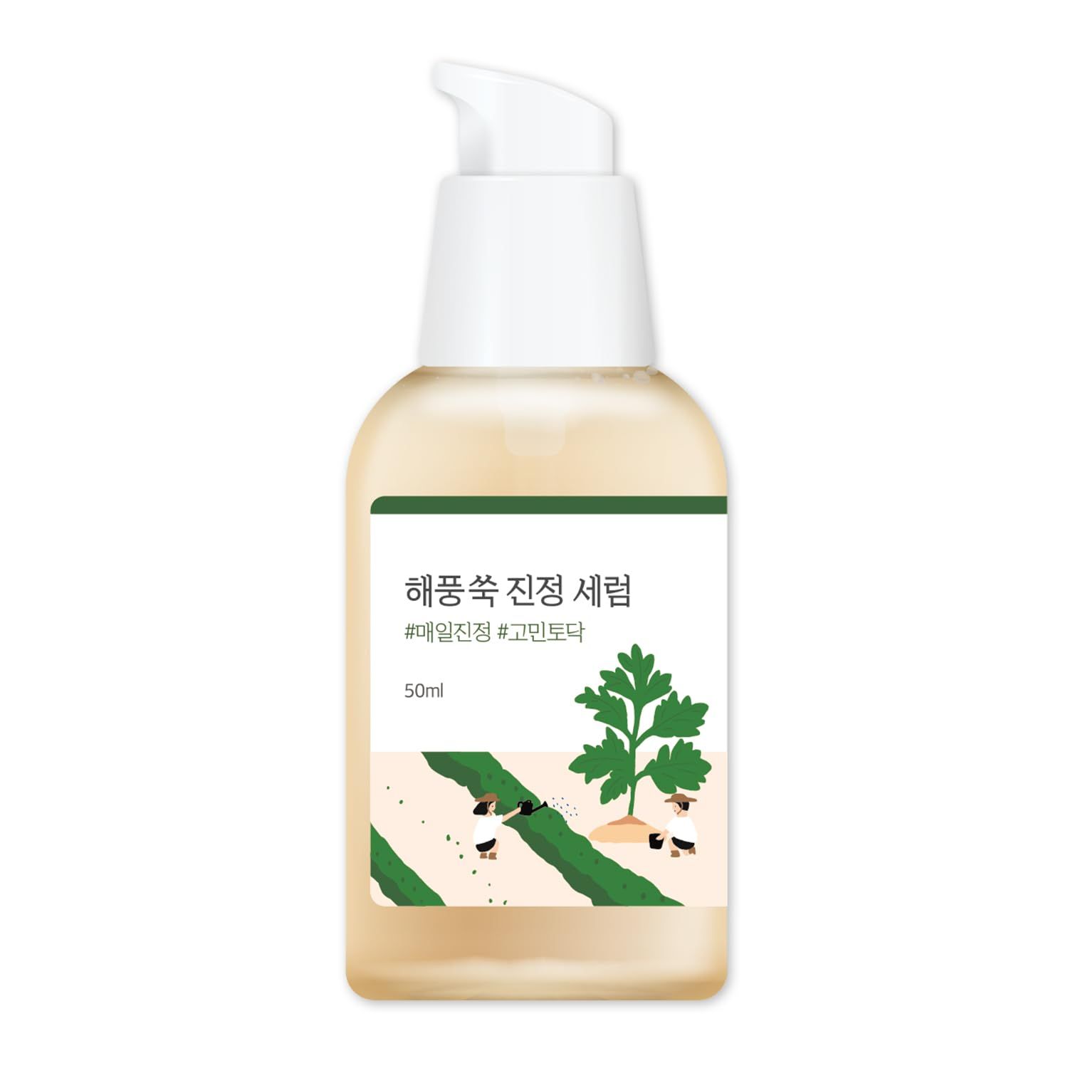 ROUND LAB Mugwort Calming Serum 50ml / Soothing, Refreshing, Mugwort Extract Serum