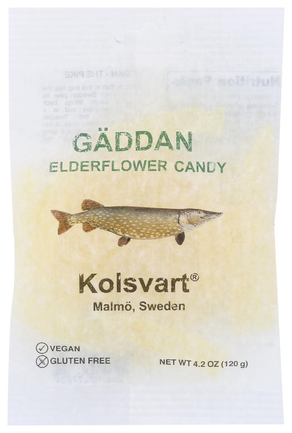 Kolsvart Gaddan Elderflower Candy, 4.2 OZ