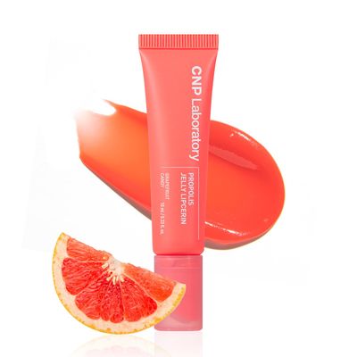 CNP Propolis Jelly Tinted Lip Balm - Grapefruit Candy, Hydrating Lip Gloss with Manuka Honey &amp; Hyaluronic Acid, Gifts for Women, Korean Skin Care, 0.3 fl.oz.
