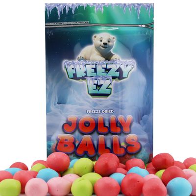 Freeze Dried Jolly Balls - Crunchy Freeze Dried Candy 4 oz (Pack of 1)