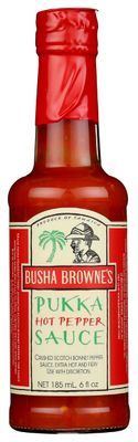 Busha Browne Pukka Hot Pepper Sauce, 6 Fluid Ounce
