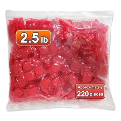 Cinnamon Discs 2.5 Pounds Bulk-Hard Candy-Individually Wrapped-Cinnamon Candy Disk