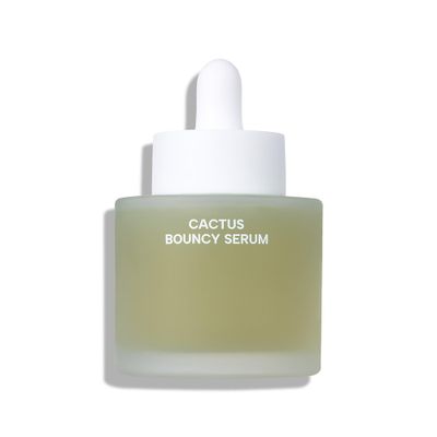 Whamisa Organic Cactus Bouncy Serum, 48 hrs Inner Skin Moisture, 72 hrs Hydrating and Moisturizing, Postbiotics, Facial Ampoule (52ml)