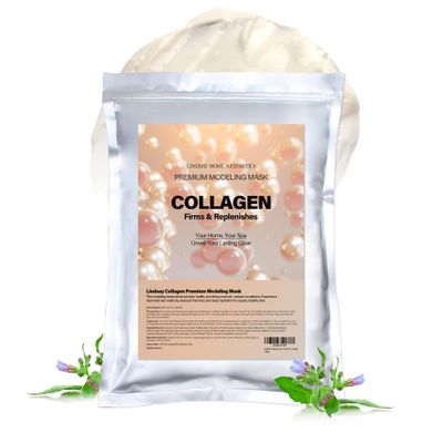 LINDSAY Premium Modeling Pack - Korean Skin Care Collagen Modeling Mask - Lifting &amp; Hydrating Face Mask Spa Facial Peel-off Mask (Collagen, 2.2 lbs)