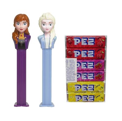 Frozen 2 Pez Dispensers Set - Elsa Pez Dispenser and Anna Pez Dispenser With 6 Extra Candy Refills Frozen Party Favors, Grab Bags