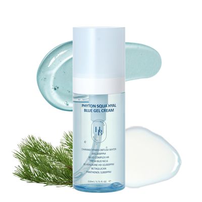 HEVEBLUE Phyton Squa Hyal Blue Gel Cream - Sensitive Skin, Korean Skincare, Vegan, Hypoallergenic, Boost Hydration, Soothing Cream, Reduce in Moisture Loss, Calming, Lightweight, Mother&#39;s Day Gift