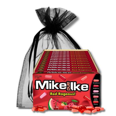 Mike &amp; Ike Red Rageous - Gift Pack of 12, 4.25 oz Theatre Boxes By Lyza&#39;s Sweets &amp; Treats