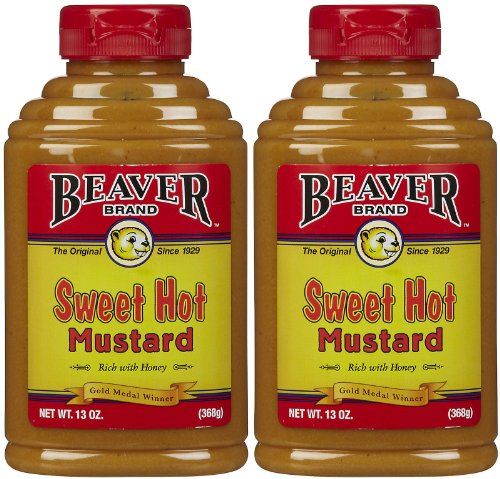 Beaver Brand Sweet Hot Mustard, 13 oz Squeezable Bottles, 2 pk