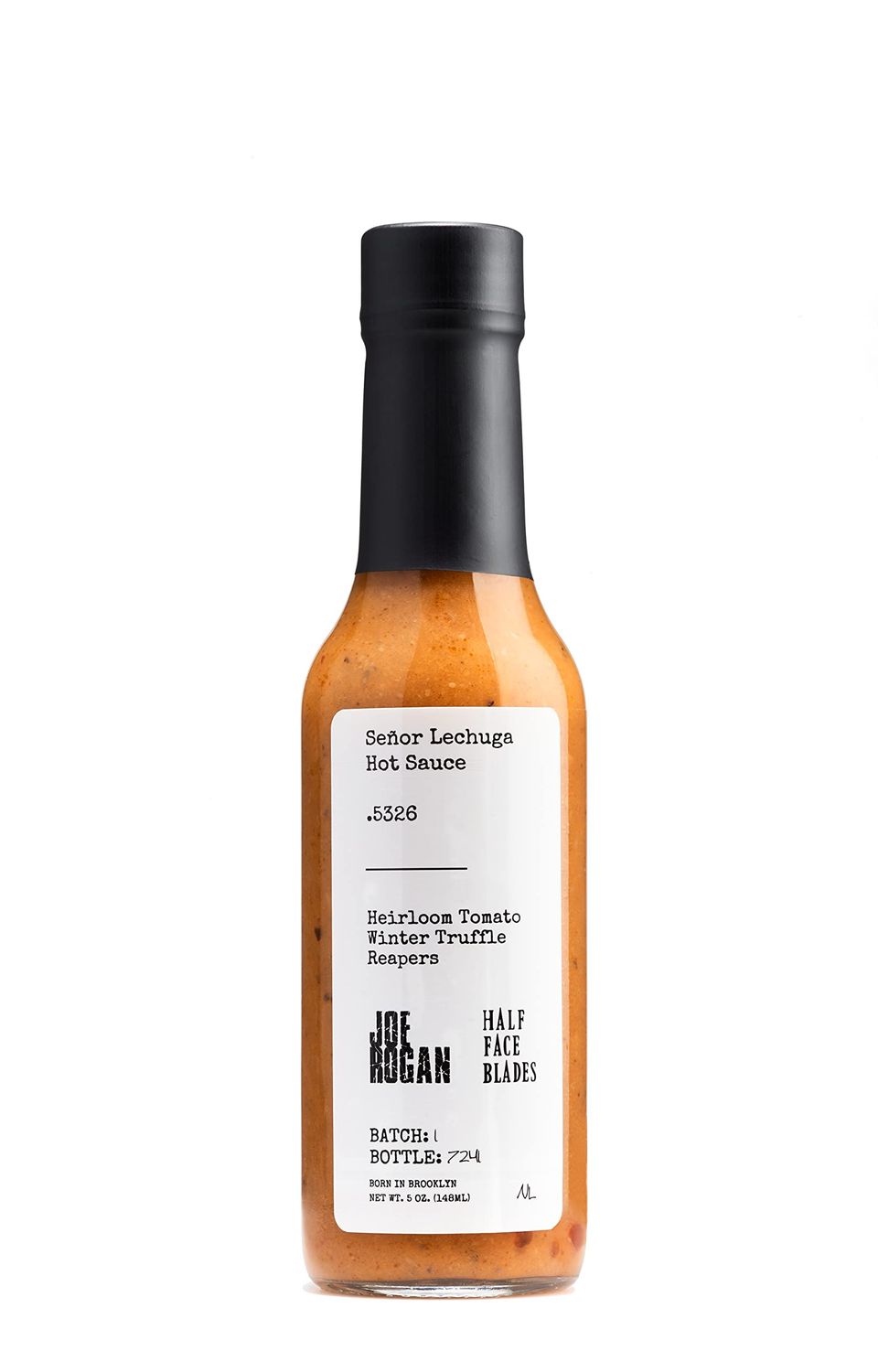 Joe Rogan x Half Face Blades x Seor Lechuga Hot Sauce .5326 Heirloom Tomatoes, Winter Truffle, Reapers