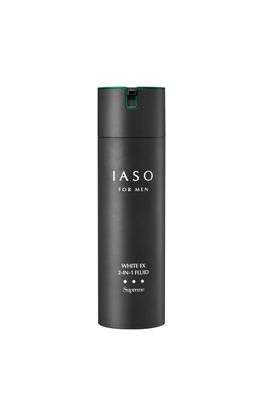 IASO For Men White EX 2-IN-1 Fluid Supreme Premium After Shave and Moisturizer, Wrinkle Reducing, Skin Reconditioning, Korean Men Care, 5.07 oz
