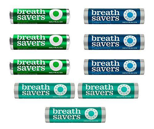 Breath Savers Neutralize Sugar Free Mints Variety Pack Featuring Spearmint, Peppermint &amp; Wintergreen -9 Count