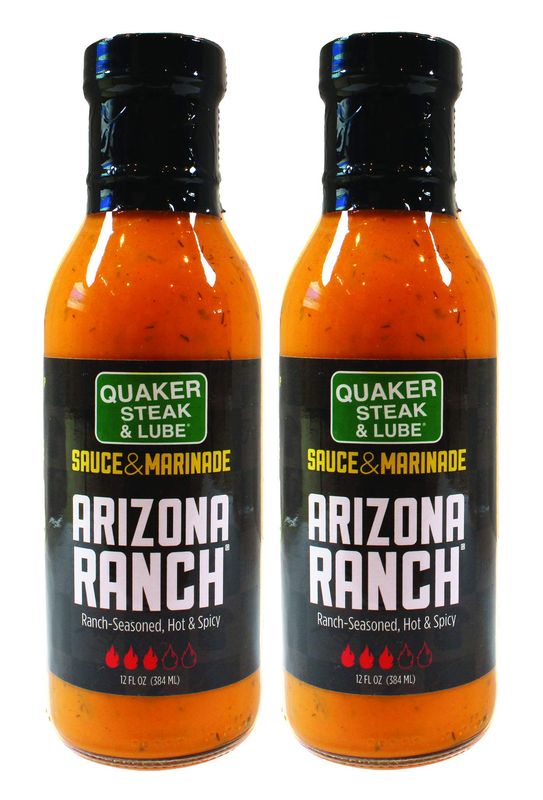 Quaker Steak and Lube Arizona Ranch Wing Sauce 2 PACK - 2 12 Ounce Bottles of Quaker Steak &amp; Lube Arizona Ranch Sauce