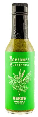 Bravo&#39;s Top Chef Herbs Hot Sauce by Heatonist, Celebrate Top Chef 20th Season with Mild Heat from Jalapeno Pepper, Vibrant Herbs &amp; Citrus, 5 fl oz Bottle (1-Pack)