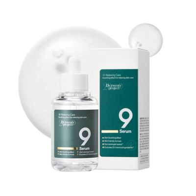 Dr.twentyproject 9 Serum 50ml (1.69 fl.oz.) - Soothing and Hydrating for Sensitive Skin - Redness-Reducing, Acne Care, Brightening - Korean Skin care