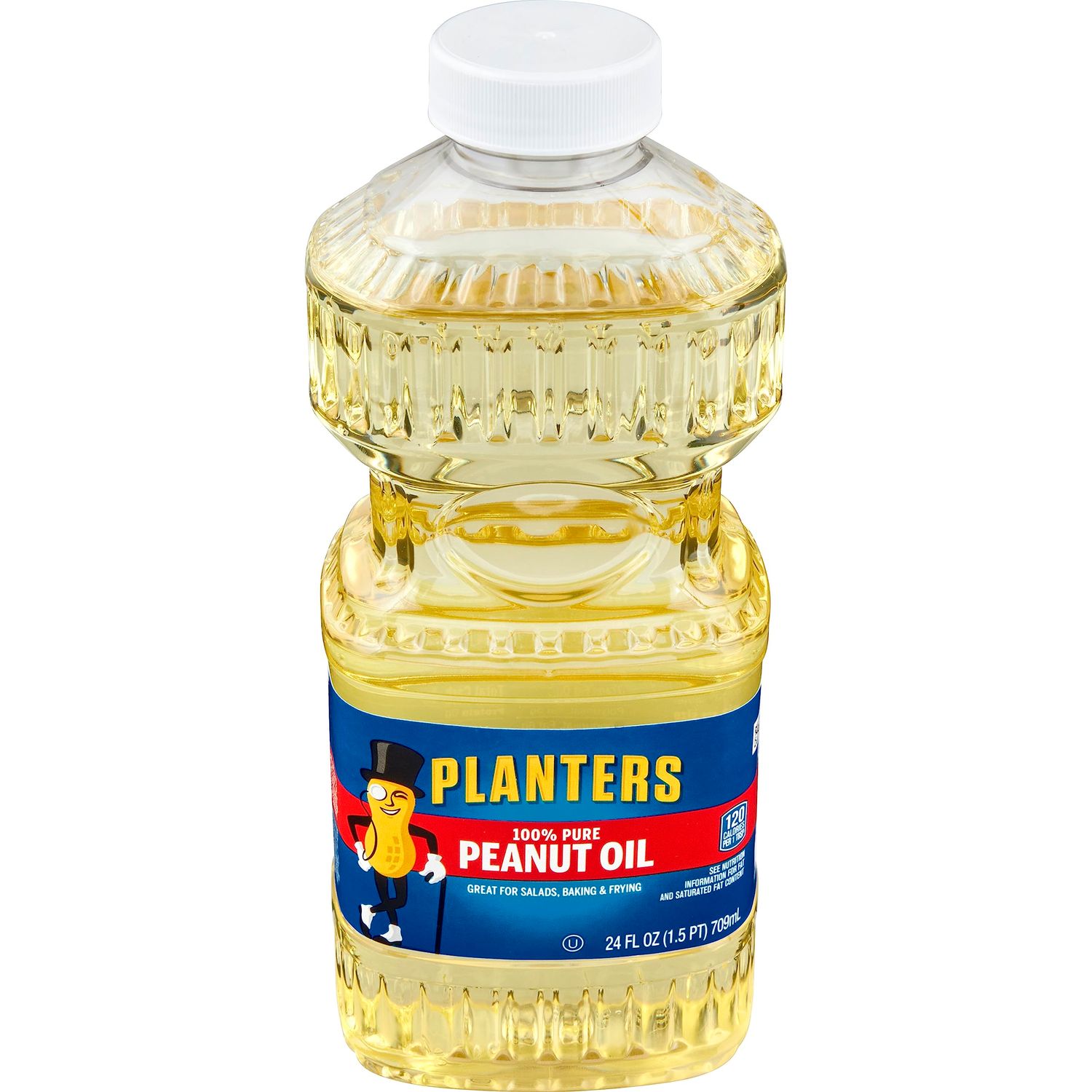 PLANTERS Peanut Oil for Cooking - Ideal Peanut Oil for Deep Frying and Cooking, 24 oz