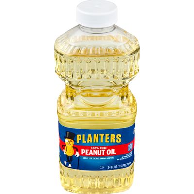 PLANTERS Peanut Oil for Cooking - Ideal Peanut Oil for Deep Frying and Cooking, 24 oz