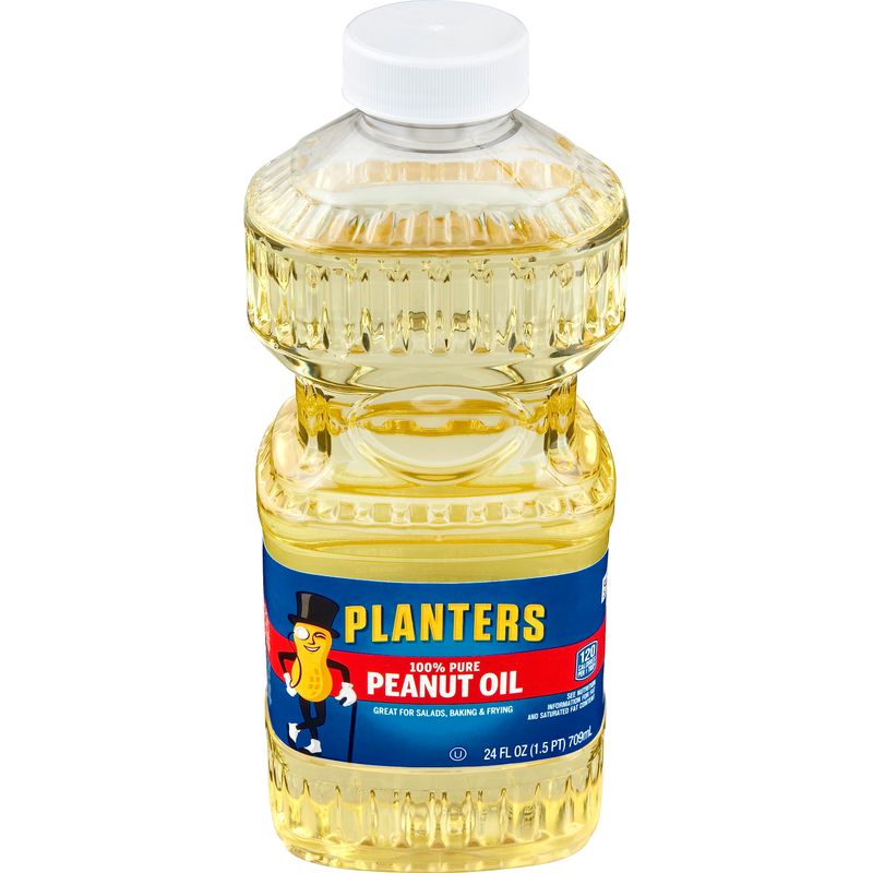 PLANTERS Peanut Oil for Cooking - Ideal Peanut Oil for Deep Frying and Cooking, 24 oz