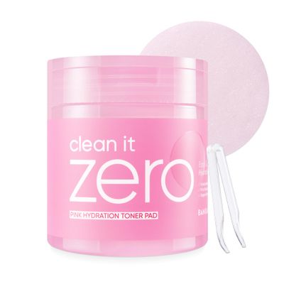 BANILA CO Clean it Zero Pink Hydration Toner Pad Vegan Korean 3-Layered Pads Hyaluronic Acids and Vitamin Complex to Moisturize and Soothe Skin Hypoallergenic, Alcohol Free (70 Pads)