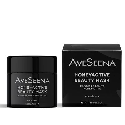 AveSeena Honeyactive Beauty Mask, Gentle Exfoliating Honey Mask for All Skin Types, 3.34 fl oz/100 ml