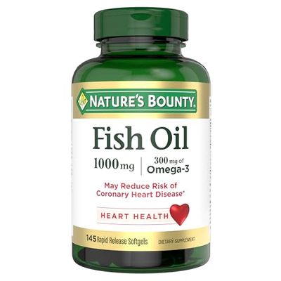 Nature&#39;s Bounty Fish Oil, 300 mg of Omega-3, 145 Count
