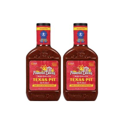 Famous Dave&#39;s - 2 pck, Texas Pit BBQ Sauce (38 oz.)