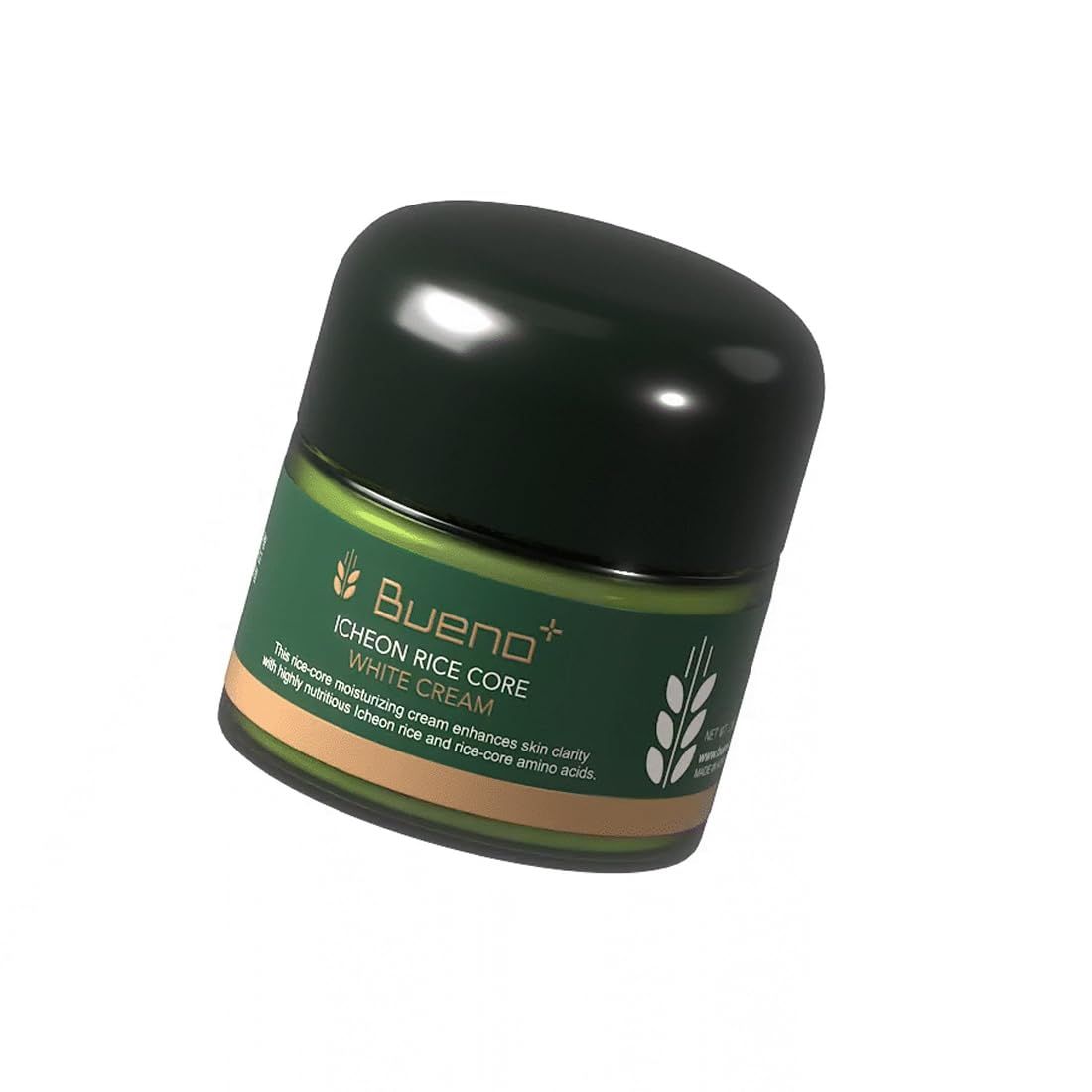 Bueno Icheon Rice Core Cream 2.82 fl.oz (80g) Hydrating &amp; Soothing Facial Cream with Icheon Rice Amino Acids Long-Lasting Moisture, Korean Skin Care