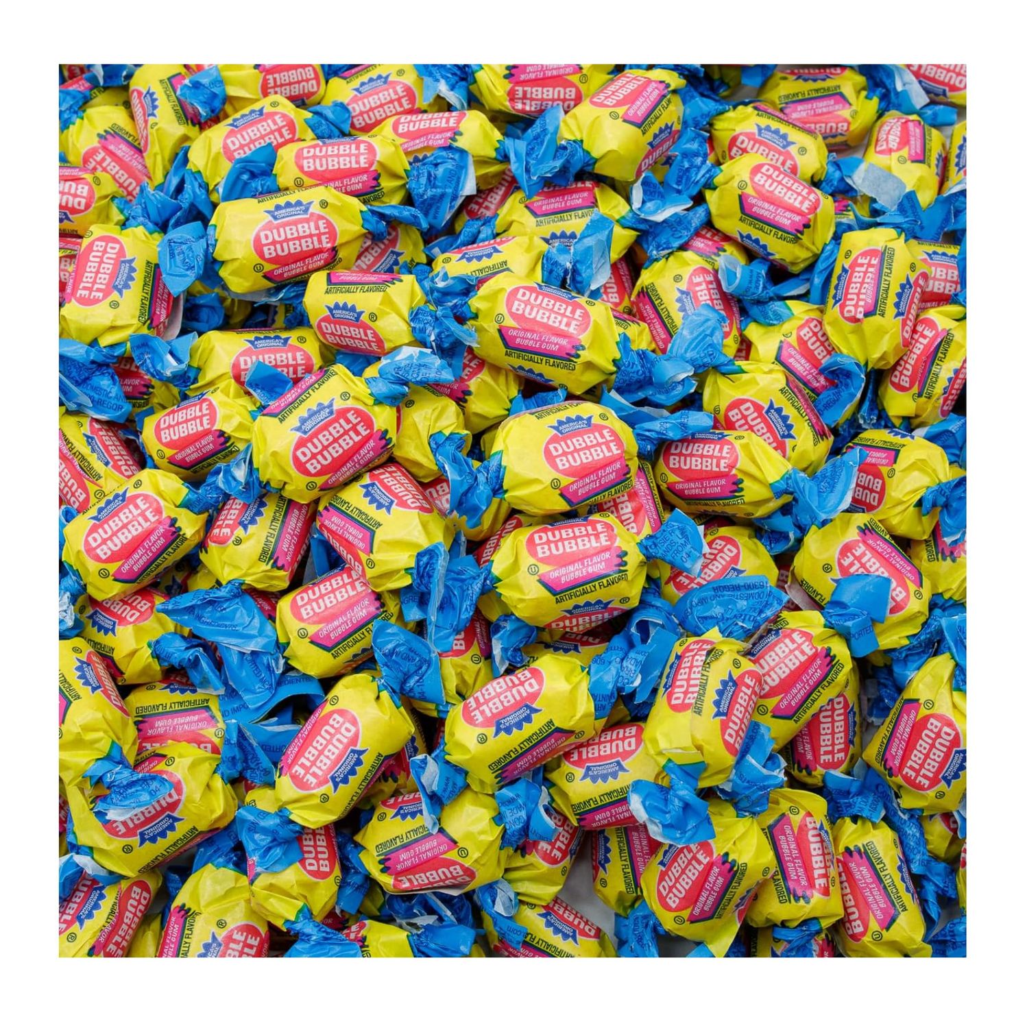 Smiling Sweets Double Bubble Original Flavor Bulk, 1 Pound of Delicious and Classic Gum That People Have Loved for Generations, Perfect for Sharing with Friends