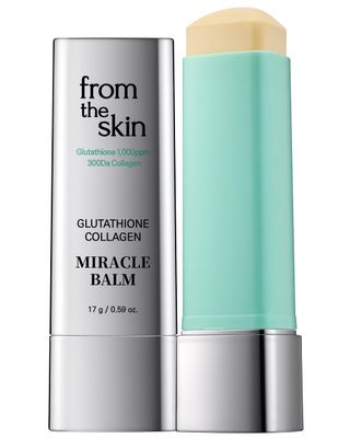 FROM THE SKIN Glutathione Collagen Miracle Balm - SPF 50 Anti-Wrinkle Sunscreen Stick for Radiant and Youthful Skin - Pore Covering Silky Finish Sunblock Stick, 0.59oz.