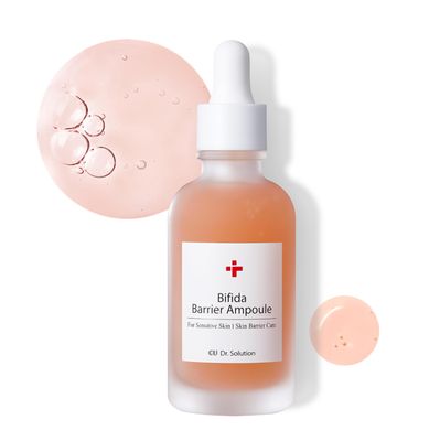 CU Dr. Solution Bifida Barrier Ampoule, Mild and Moisturizing Korean Skin Care Face Serum Ampoule with Ceramide NP and Hyaluronic Acid for Hydration and Skin Elasticity, 50ml (1.69 Fl. Oz.)