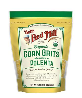 Bob&#39;s Red Mill Organic Corn Grits / Polenta, 24oz (Pack of 1) - Vegan, Kosher