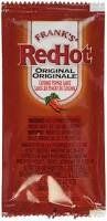Frank&#39;s Red Hot Original Hot Sauce Packets .25 oz. - 25 ct