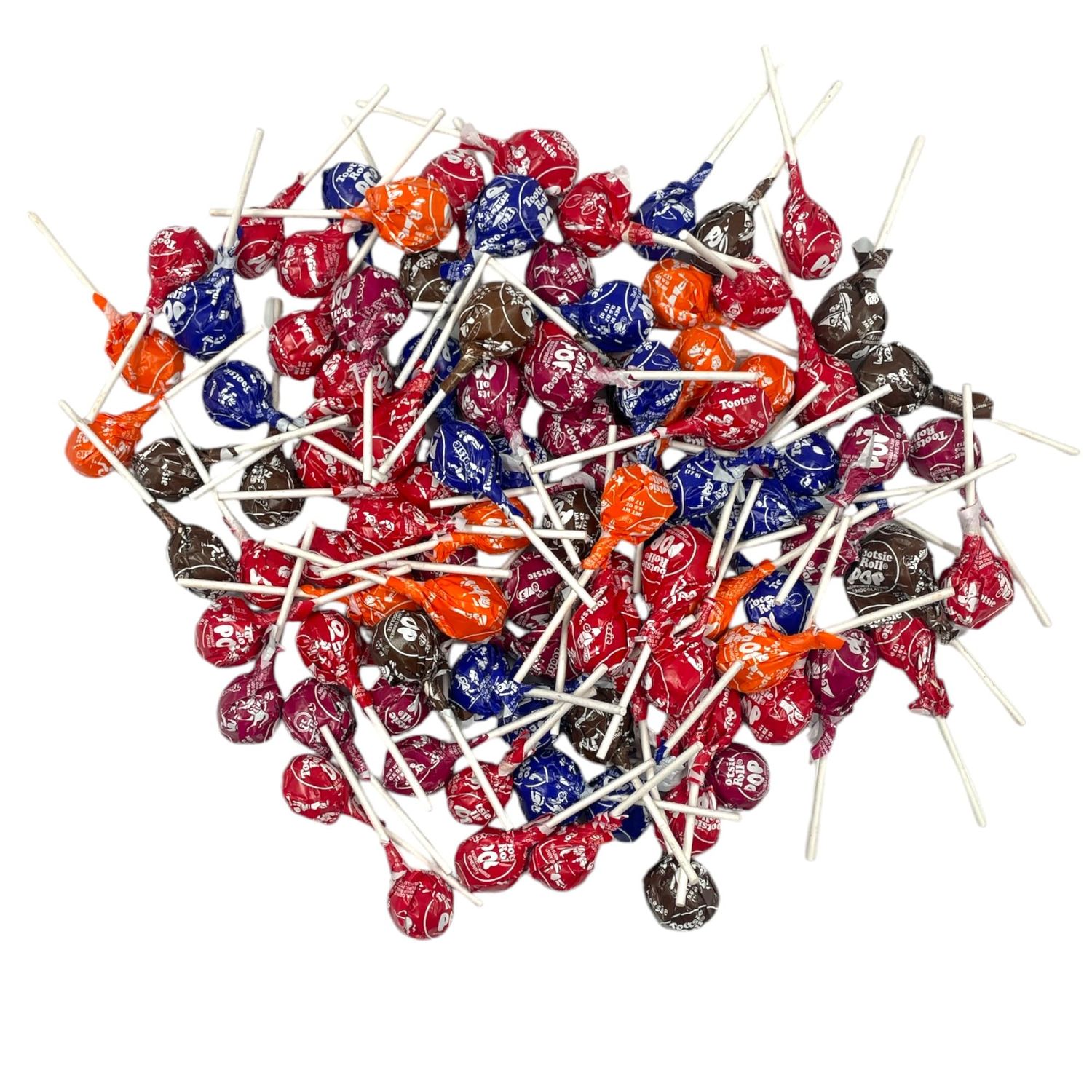 Assorted 5 Flavor Tootsie Pops - 2 Pounds -45 Count - Bulk Wholesale Candy Pack Individually Wrapped Lollipops with a Taffy Center - Easy Sharing - Party Candy for Sharing, Offices &amp; Holidays!