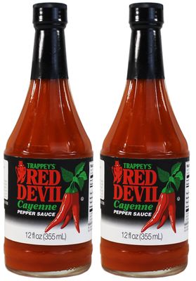Trappey&#39;s Red Devil Sauce Hot 12 fl oz (Pack of 2 )