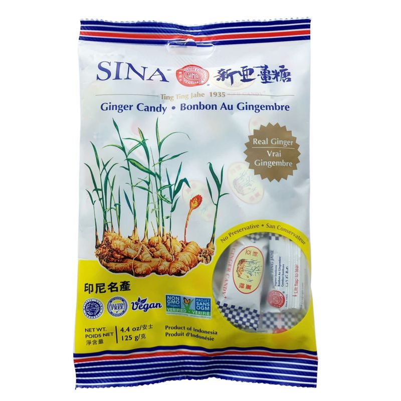 (Pack of 10) Ting Ting Jehe Chewy Ginger Candy Value Pack 4.04oz