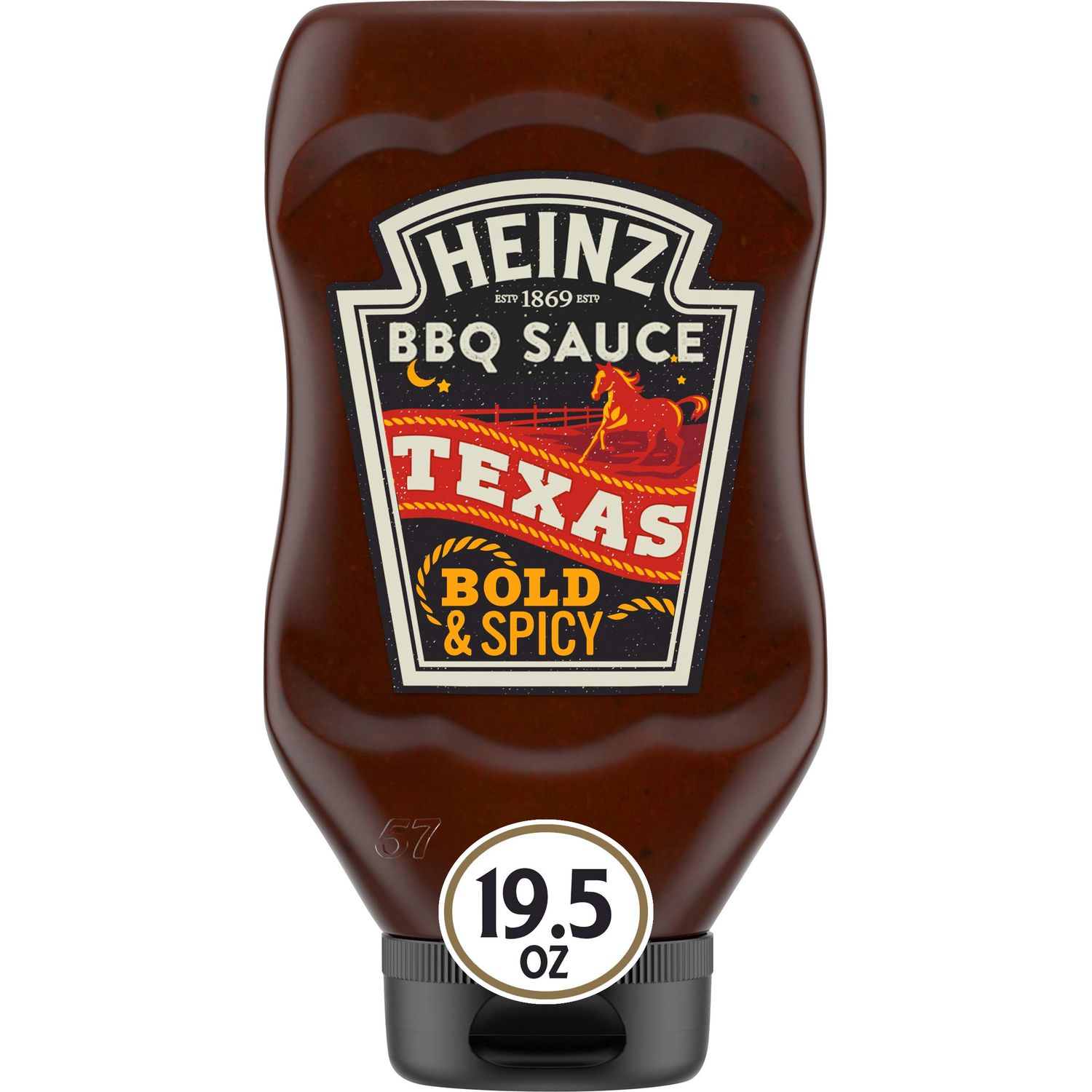 Heinz Texas Style Bold &amp; Spicy BBQ Sauce (19.5 oz Bottles, Pack of 6)